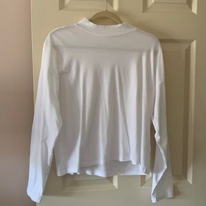 Everlane NWT square mock neck white tee medium